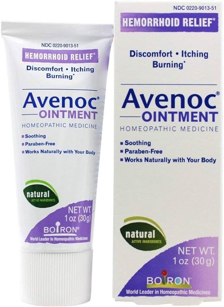 Boiron Avenoc Ointment, Hemorrhoid Relief Ointment, 1 Oz